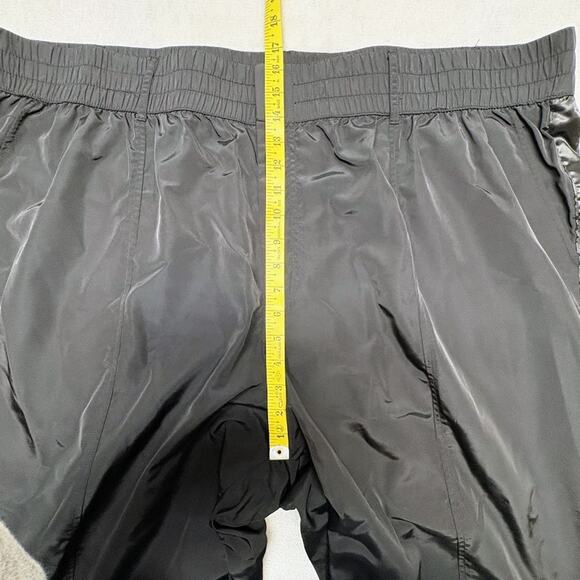 Future Collective Kahlana Brown High-Rise Nylon Ankle Zip Joggers Black Size 3X - Picture 10 of 11